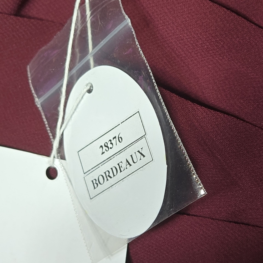 NWT Kennedy Blue Kristen Dress In Bordeaux Size 12 - Picture 7 of 8